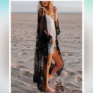 Bsubseach Lace Kimonos Swimsuit Cover Up